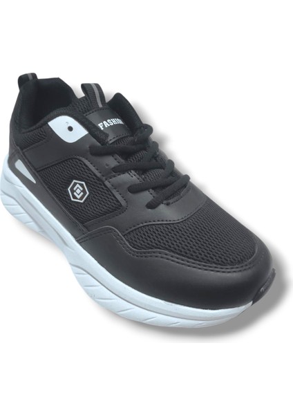 2110-25 Deri Anorak Anatomik Sneaker Siyah Beyaz 36-40