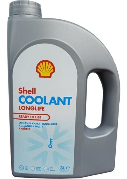 Coolant Longlife Kırmızı Kullanıma Hazır Antifriz 3 Lt