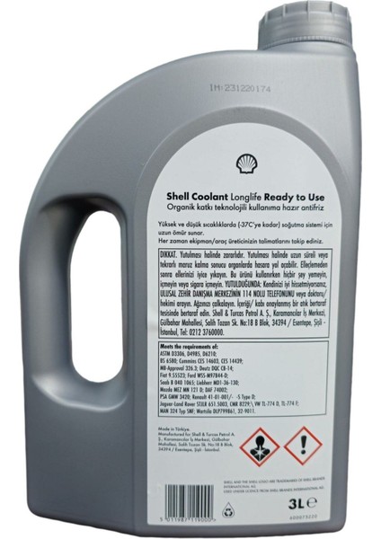 Coolant Longlife Kırmızı Kullanıma Hazır Antifriz 3 Lt