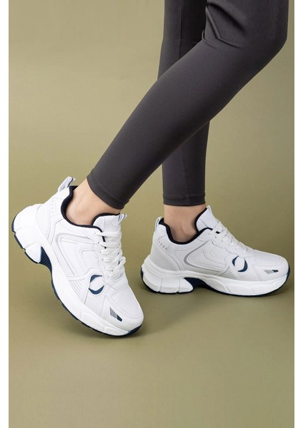 Kadın Yüksek Taban Günlük Sneakers Spor Ayakkabı 4010-101-0001