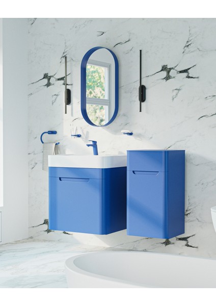 Colorit Çekmeceli Lavabo Dolabı 60 cm Ocean