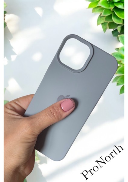 Iphone 15 Uyumlu Kılıf Logolu Lansman Soft Yumuşak Içi Kadife Silikon Kapak