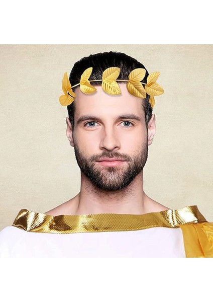 Roma Bizans Altın Yapraklı Sezar Tacı Eğlenceli Kostüm ve Cosplay Aksesuarı fiyatları