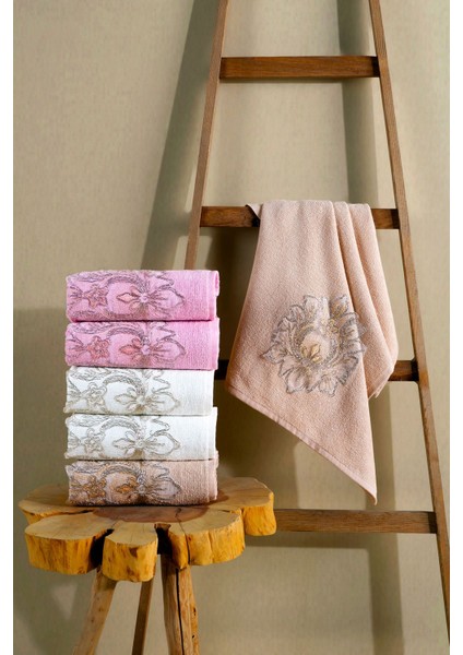 50X90 cm 6'lı Güpürlü El & Yüz Çeyizlik Hediyelik Havlu Seti modelleri