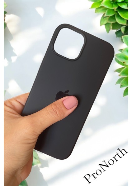 Iphone 15 Uyumlu Kılıf Logolu Lansman Soft Yumuşak Içi Kadife Silikon Kapak