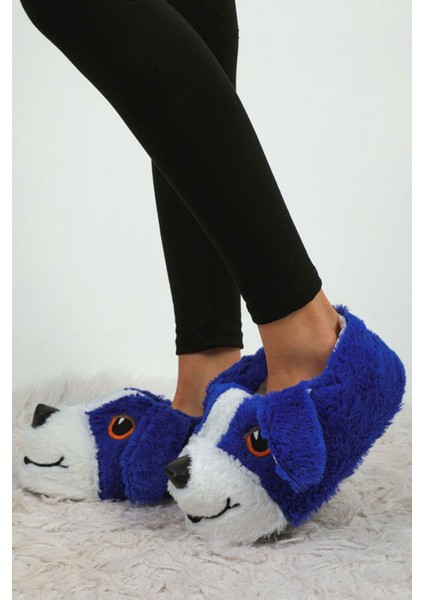 Kadın Peluş Içi Tüylü Yumuşak Rahat Kaydırmaz Panduf Ev Ayakkabısı Unisex 1031-124-0002