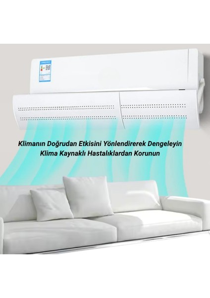 Hava Yönlendirici Ayarlanabilir Klima Aparatı Aksesuarı Hava Dağıtıcı Hava Çarpma Önleyici
