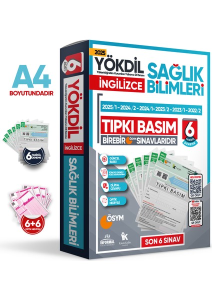 2025 Yökdil Almanca Sosyal Bilimler Ösym Çıkmış Soru Tıpkı Basım 6lı Deneme Paketi Türkiye Geneli