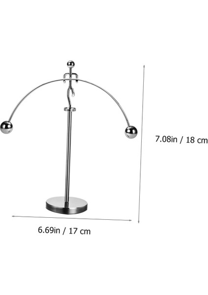 Newton Denge Adam Halder Dekoratif Masa Metal Üstü Sallanan Adam Denge Biblosu fırsatları