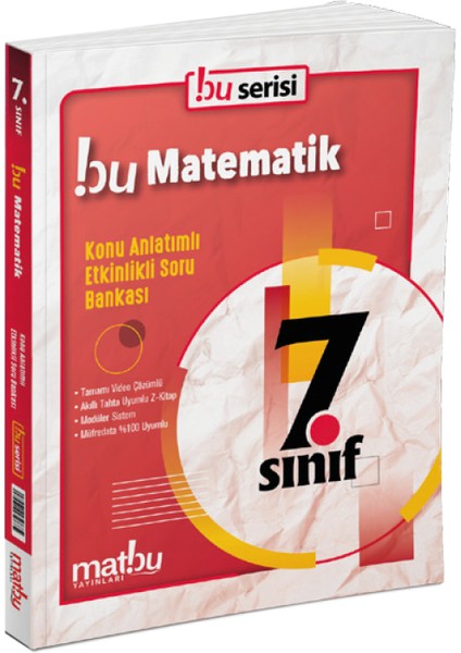 7. Sınıf Matematik Konu Anlatımlı Etkinlikli Soru Bankası Matbu Yayınları