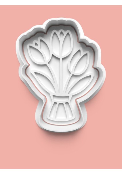 Buket Çiçek Kurabiye Kalıbı ve Şeker Hamuru Kalıbı 4'lü Set fırsatları