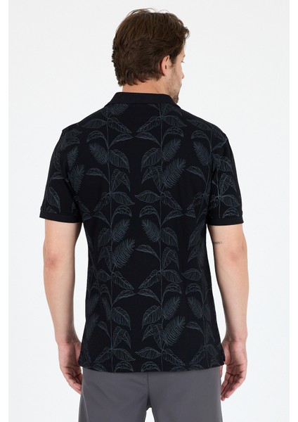 Erkek Polo Yaka Desenli T-Shirt – %95 Pamuk %5 Elastan – Şık, Esnek ve Rahat Kısa Kollu Tişört 0033 indirimleri