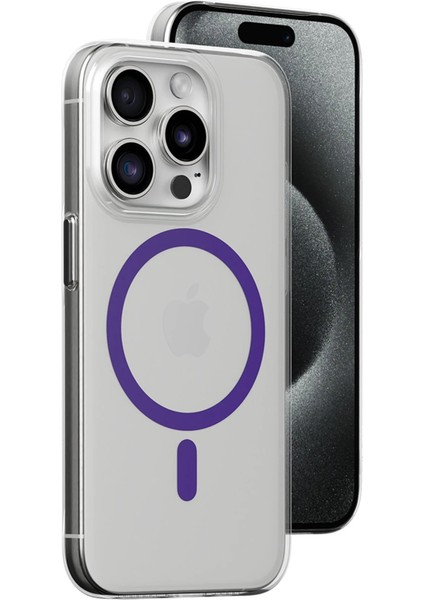Iphone 13 Pro Max Kılıf Bubble Magsafe Kapak - Mor Sptgl