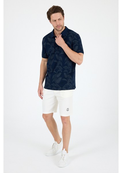 Erkek Polo Yaka Desenli T-Shirt – %95 Pamuk %5 Elastan – Şık, Esnek ve Rahat Kısa Kollu Tişört 0033 modelleri