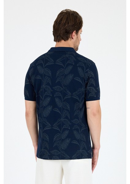Erkek Polo Yaka Desenli T-Shirt – %95 Pamuk %5 Elastan – Şık, Esnek ve Rahat Kısa Kollu Tişört 0033 indirimleri