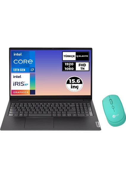 V15 Gen 4 I7-1355U 24GB 512GB SSD 15.6" Fhd Freedos Laptop + Mouse 83A100GPTR 002