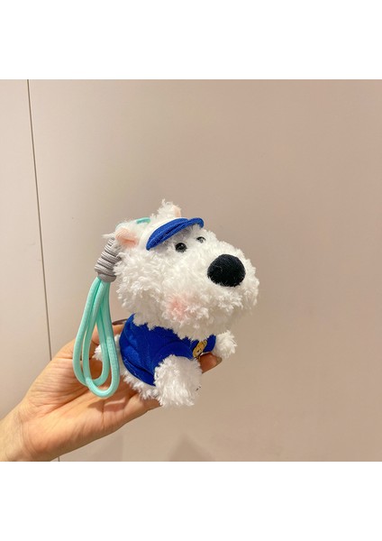 5 Inç Karikatür Köpek Yavrusu Kolye Peluş Oyuncak Köpek Bebek Anahtarlık (Yurt Dışından)