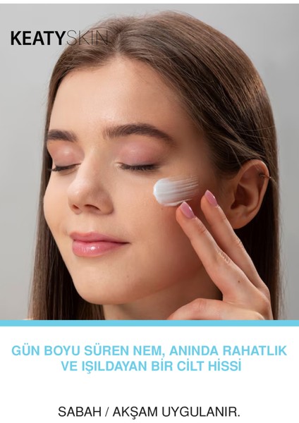 Su Bazlı Yoğun Nemlendirici Krem | 24 Saat Derin Nem | Kuru & Hassas Ciltler Için | Hyaluronik Asit + Shea Butter + E Vitamini