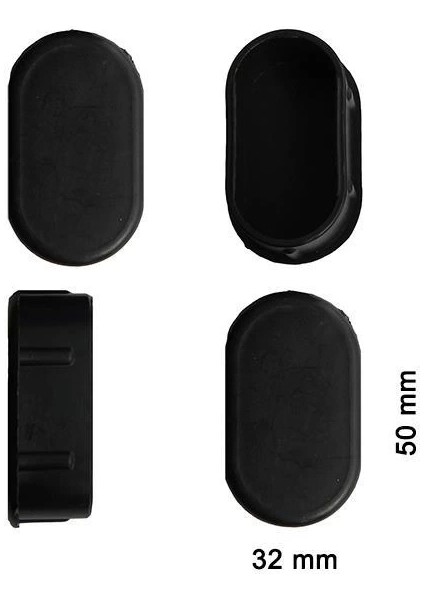 Oval Profil Iç Tapa 32X50 mm 4 Adet