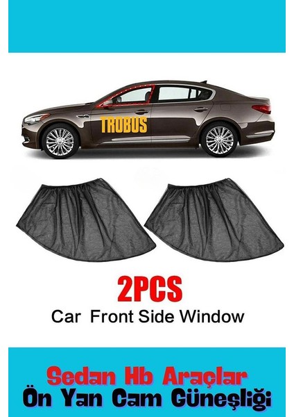 Honda Civic 1991 - 1995 Hatchback Uyumlu Yan Cam Güneşliği Ön Veya Arka