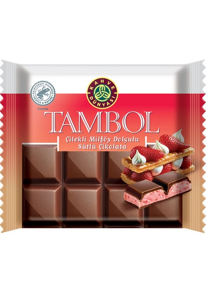Tambol Çilekli Milföy Dolgulu 100 gr