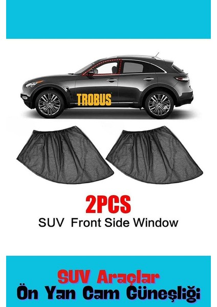 Rav4 2005 - 2012 Suv Uyumlu Yan Cam Güneşliği Ön Veya Arka
