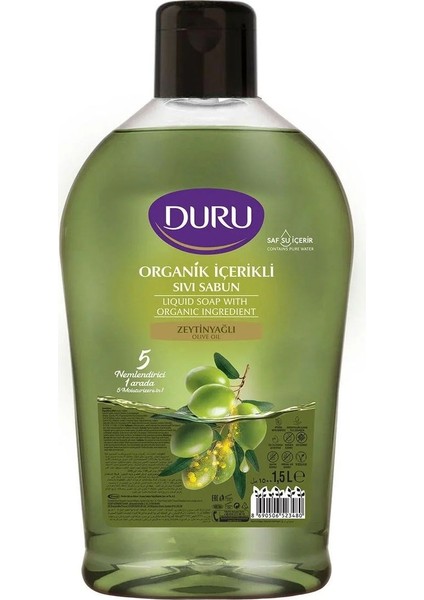 Sıvı Sabun Organik Içerikli Zeytinyağlı 1500 ml x 3 Adet fiyatları