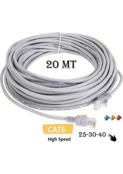 Cat6 internet Kablosu Utp Patch High Speed Ethernet Cable