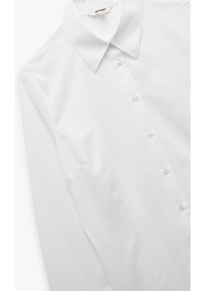Klasik Yaka Slim Fit Uzun Kollu Poplin Gömlek indirimleri