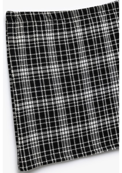 Viskon Karışımlı Ekoseli Etek modelleri