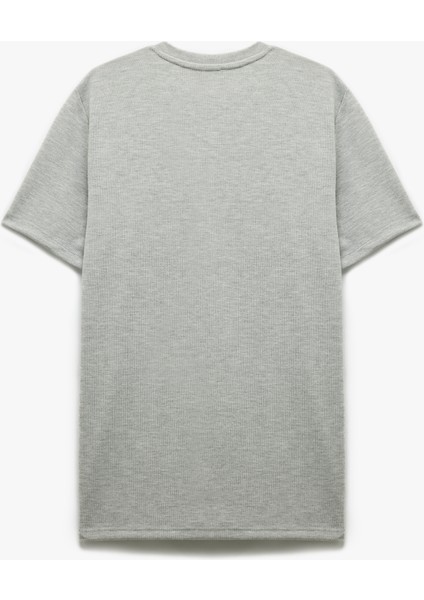 Kısa Kollu Bisiklet Yaka Basic Slim Fit Tişört fırsatları