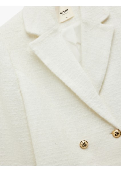 Kruvaze Uzun Kollu Tüvit Crop Blazer Ceket indirimleri