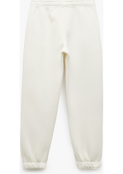 Üç Iplik Şardonlu Cepli Bağcıklı Baskılı Rahat Kalıp Jogger Eşofman Altı fırsatları