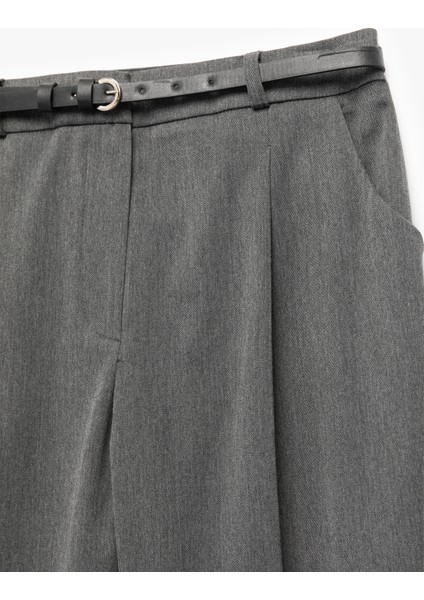 Cepli Kemerli Yüksek Bel Oversize Cigarette Pantolon modelleri