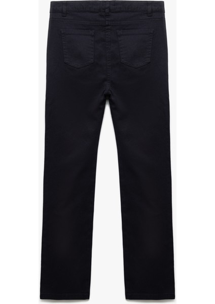 Cepli Düğme Detaylı Düz Paça Pamuklu Pantolon fiyatları