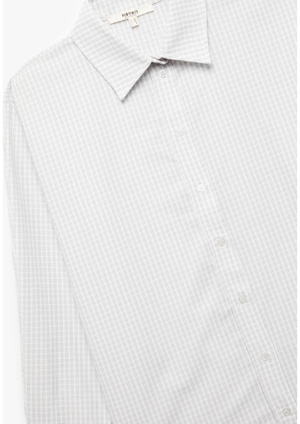 Rahat Kalıp Klasik Yaka Uzun Kollu Poplin Gömlek modelleri