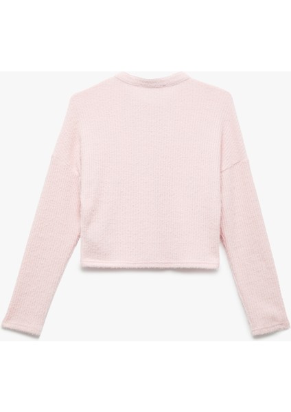 Uzun Kollu Bisiklet Yaka Düğmeli Hırka fırsatları