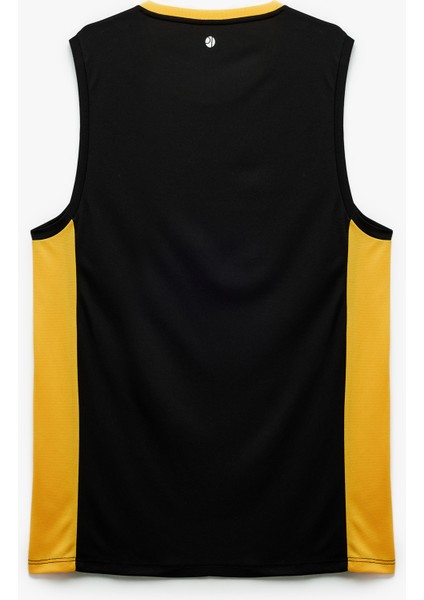 Kolsuz Bisiklet Yaka Renk Kontrastlı Kolej Baskılı Spor Atleti fiyatları