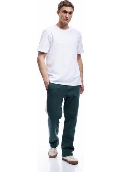 Şardonlu Cep Detaylı Renk Kontrastlı Beli Lastikli Eşofman Altı fiyatları