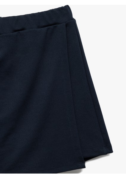 Beli Lastikli Viskon Karışımlı Basic Şort Etek modelleri
