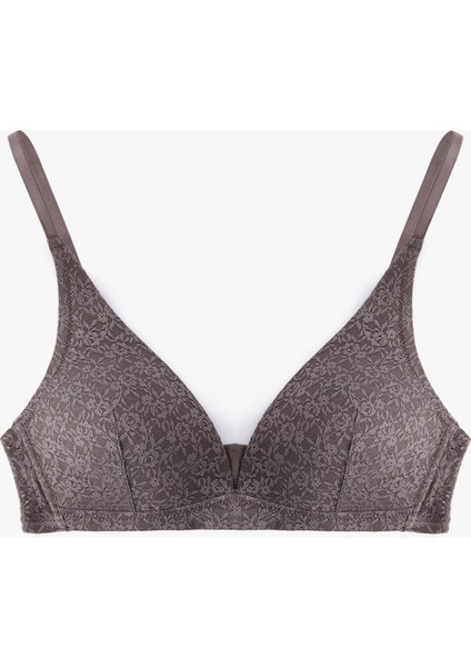 Rahat Kalıp Balensiz Dantelli Soft Bralet Sütyen