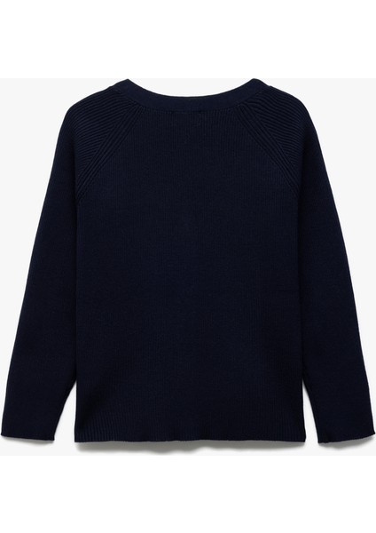 V Yaka Uzun Kollu Düğmeli Triko Hırka fiyatları