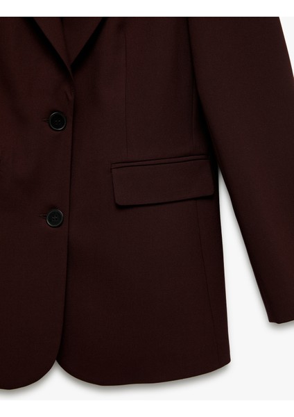 Regular Fit Kapaklı Cep Detaylı Uzun Kollu Kruvaze Blazer Ceket fırsatları
