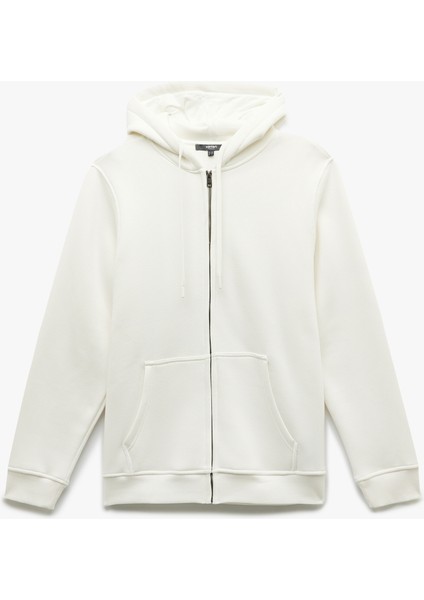 Uzun Kollu Şardonlu Fermuarlı Kanguru Cepli Sweatshirt modelleri