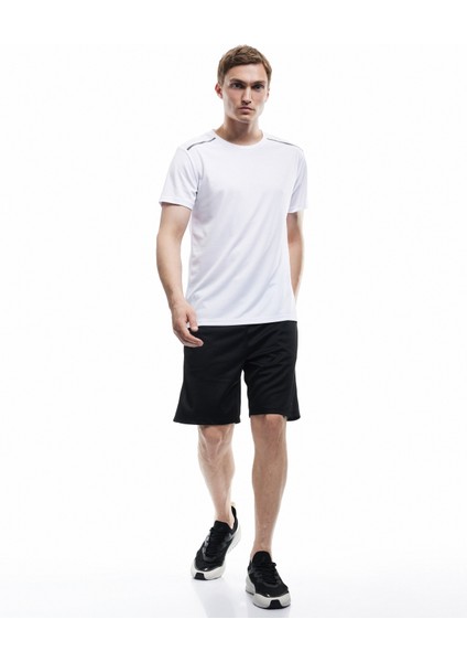 Kısa Kollu Regular Fit Çizgi Detaylı Bisiklet Yaka Spor Tişört fiyatları