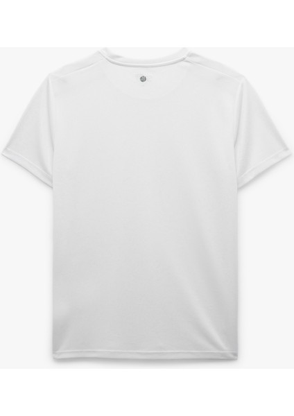 Kısa Kollu Regular Fit Çizgi Detaylı Bisiklet Yaka Spor Tişört fırsatları