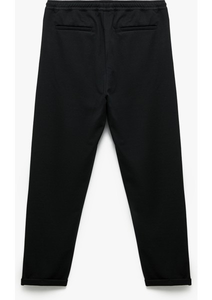 Straight Fit Pike Kumaş Cep Detaylı Beli Bağcıklı Eşofman Görünümlü Pantolon fiyatları