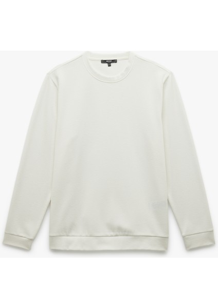 Uzun Kollu Bisiklet Yaka Basic Sweatshirt modelleri