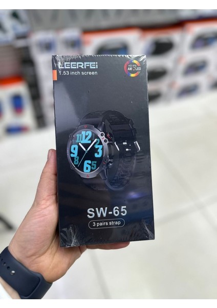 SW-65 Akıllı Saat | AMOLED Ekran | 3 Kordonlu | Android iOS HarmonyOS Uyumlu