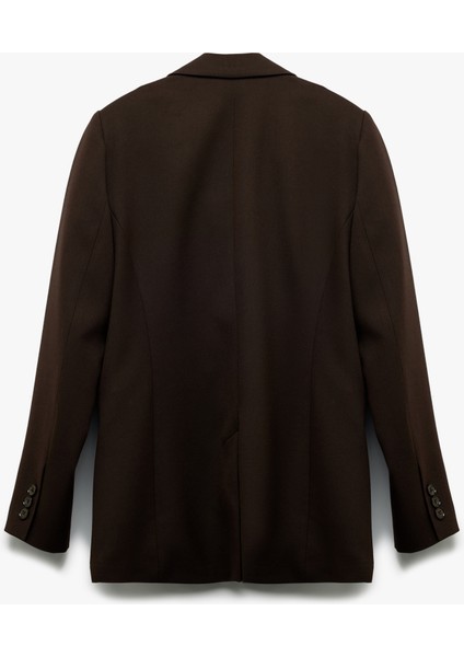 Astarlı Cepli Kruvaze Uzun Kollu Blazer Ceket fiyatları